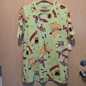 Nickelodeon Aaahh Real Monsters Short Sleeve Tee, Adult Large Tshirt